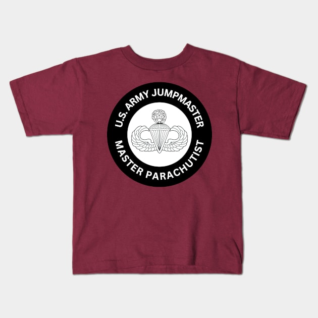 U.S. Army Jumpmaster - Master Parachutist Kids T-Shirt by Desert Owl Designs